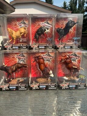 Breyer PBR CollectiBulls Figures Vintage 2004 Bull Riding NIB New Lot of 6